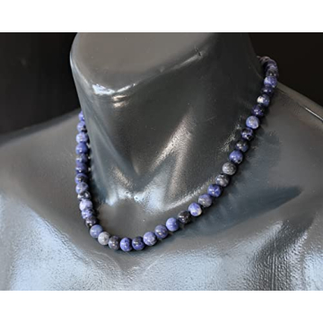 Natural Sodalite Beaded Choker - Healing Crystal Jewelry