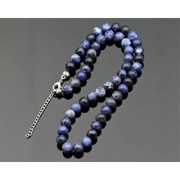 Natural Sodalite Beaded Choker - Healing Crystal Jewelry