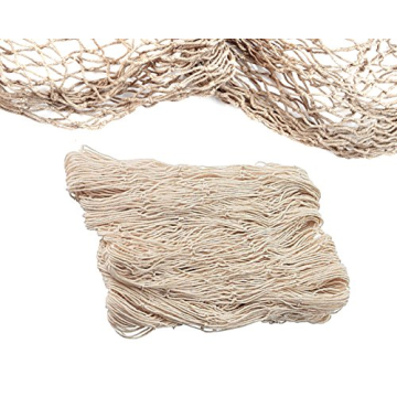 Natural Fish Net Party Decorations for Pirate Parties, Hawaiian Events by Big Mo's Toys