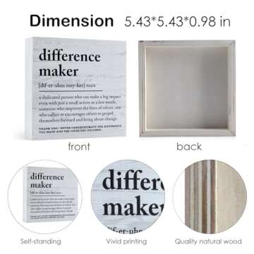 Difference Maker Definition Gifts Coworker Gifts for Women Men Thank You Gifts for Leader Coach Boss...