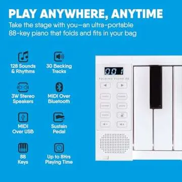 Ultimate Portable 88 Key Piano with MIDI Connectivity