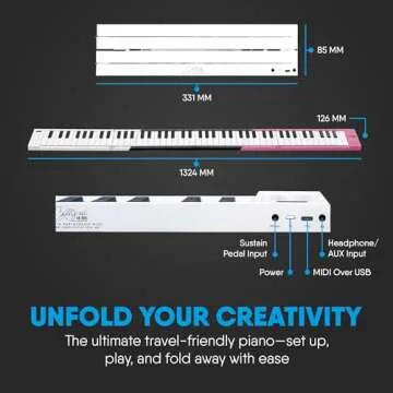 Ultimate Portable 88 Key Piano with MIDI Connectivity