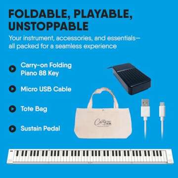 Ultimate Portable 88 Key Piano with MIDI Connectivity