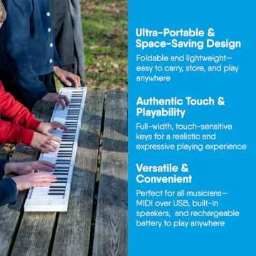 Ultimate Portable 88 Key Piano with MIDI Connectivity