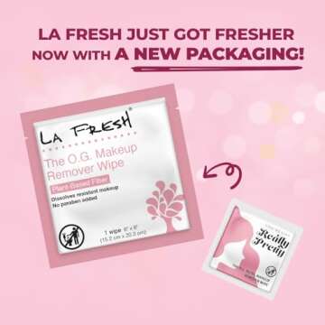 La Fresh Makeup Removal Wipes - Travel Friendly Essentials
