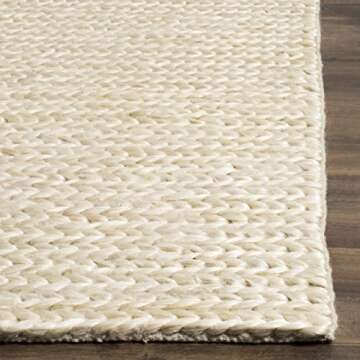 SAFAVIEH Natural Fiber Collection Runner Rug - 2'6" x 12', Creme, Sisal Design, Easy Care, Ideal for...