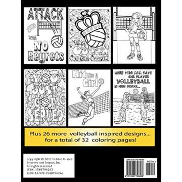 The Big Volleyball Coloring Book: An Amazing Volleyball Coloring Book For Teens and Adults (Color Me Happy)