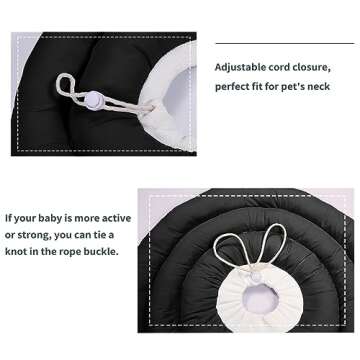 Adjustable Soft Dog Cone for Large Dogs - Comfortable Recovery