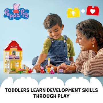 LEGO DUPLO Peppa Pig Birthday House Playset for Toddlers