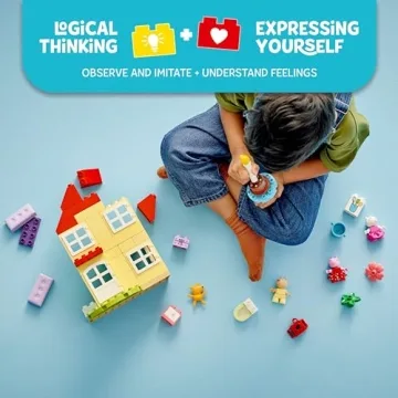 LEGO DUPLO Peppa Pig Birthday House Playset for Toddlers