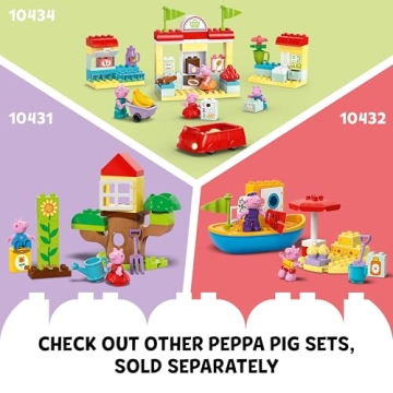 LEGO DUPLO Peppa Pig Birthday House Playset for Toddlers