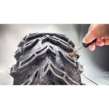 Stop & Go 8065 12 Piece Tubeless Tire Repair Kit with Rope Plugs and CO2 Inflation for Punctures and...