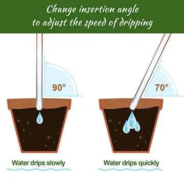 Self-Watering Glass Globes 2PCS Flamingo Gradient Hot Pink 10" Long Hand Blown Bulbs Pot Plant Waterer Home Indoor Outdoor Garden Patio Hanging Flower Spike Decorative Automatic Irrigation System