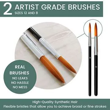 48 Premium Watercolor Paint Set with Brushes and Paper