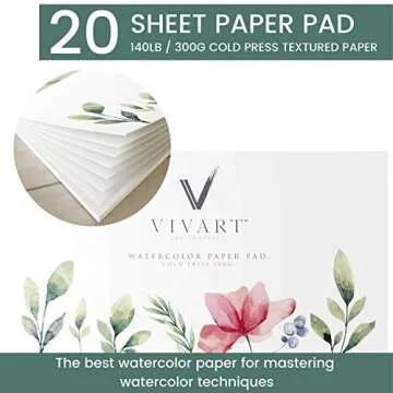 48 Premium Watercolor Paint Set with Brushes and Paper