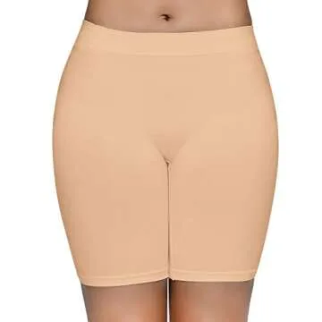 SIMIYA Slip Shorts for Women, Smooth Seamless Slip Shorts for Under Dresses, Stretch Workout Yoga Biker Shorts