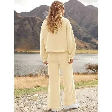 Stylish ANRABESS Women’s Two Piece Loungewear Set