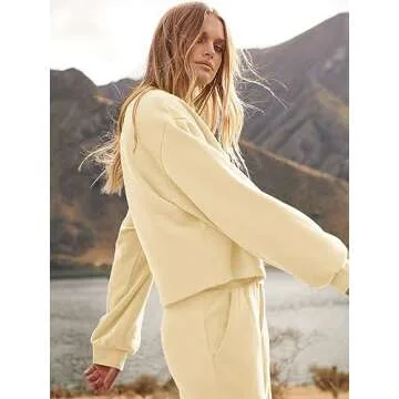 Stylish ANRABESS Women’s Two Piece Loungewear Set