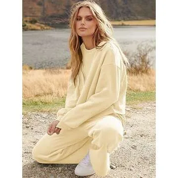 Stylish ANRABESS Women’s Two Piece Loungewear Set