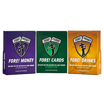 Fore! Cards 3 Game Bundle | Unique On-Course Golf Games for Every Golfer