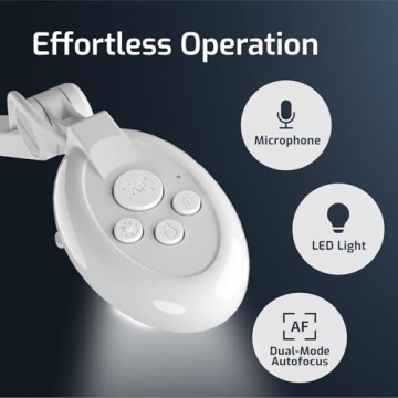 INSWAN INS-2 4K USB 13MP Document Camera with Auto Focus, LED Light, Mic, A3-Size Capture, Compatible with MacOS, Windows, Chromebook for Remote Teaching, Web Conferencing, IWBs, Live Demo