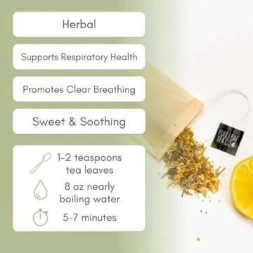Organic Lung Health Loose Leaf Tea - 2oz Bag (Approx. 30 Servings) | Full Leaf Tea Co.