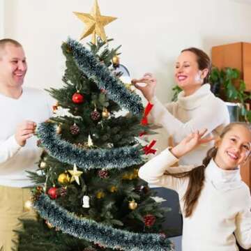 50FT Colorful Metallic Tinsel Garland for Parties