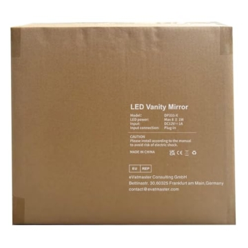 FUNTOUCH Dimmable LED Makeup Mirror for Glamour