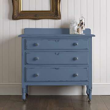 Rust-Oleum 329207 Ultra Matte Interior Chalked Acrylic Paint 30 oz, 30 Fl Oz (Pack of 1), Coastal Blue