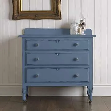 Rust-Oleum 329207 Ultra Matte Interior Chalked Acrylic Paint 30 oz, 30 Fl Oz (Pack of 1), Coastal Blue