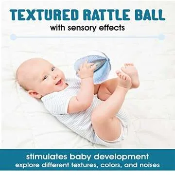 Montessori Baby Toys 0-6 Months | Baby Montessori Toys 0-6 Months | Texture Balls Baby | Plush Sensory Fabric Ball for Babies | 8 Different Sensory Material Fabric Ball | Early Development Stage Toys