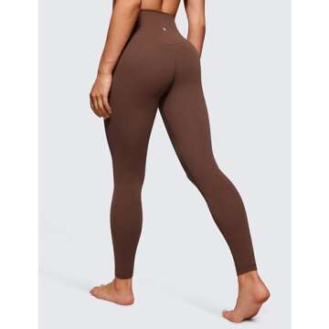 CRZ YOGA Women's Butterluxe High Waisted Yoga Leggings 28" - Double Seamed Buttery Soft Comfy Athlet...