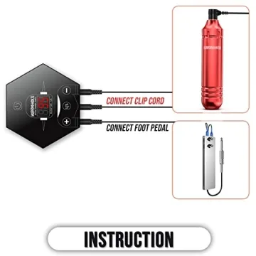 Wormhole Tattoo Kit Complete Tattoo Gun Set with 20 Inks