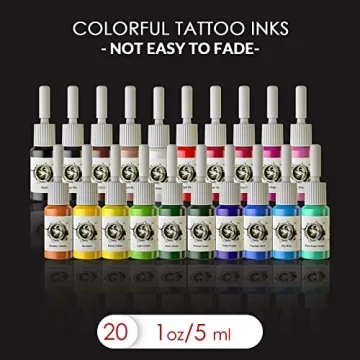 Wormhole Tattoo Kit Complete Tattoo Gun Set with 20 Inks