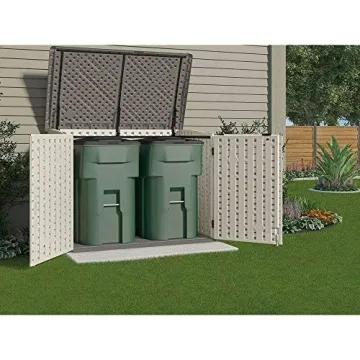 Suncast 5.9x3.7 Horizontal Stow-Away Storage Shed