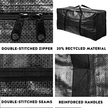 BAG-THAT! Jumbo Heavy Duty Storage Totes - 2 Pack