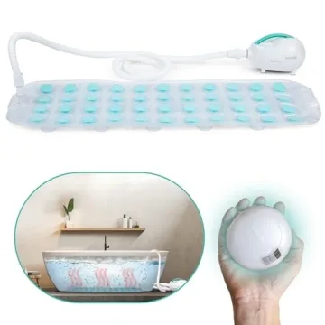 SereneLife Bubble Bath Mat for Ultimate Spa Relaxation