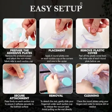 SereneLife Bubble Bath Mat for Ultimate Spa Relaxation