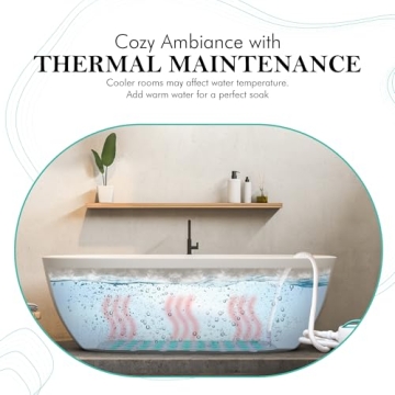 SereneLife Bubble Bath Mat for Ultimate Spa Relaxation