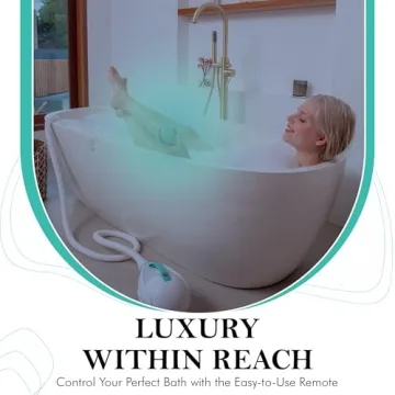 SereneLife Bubble Bath Mat for Ultimate Spa Relaxation