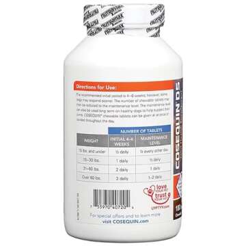 Cosequin MSM Joint Health Supplement for Dogs - 180 Chewable Tablets