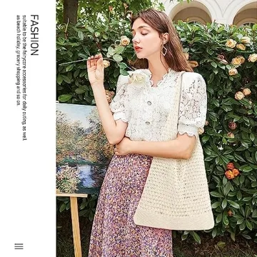 Stylish hatisan Crochet Beach Bag for Women