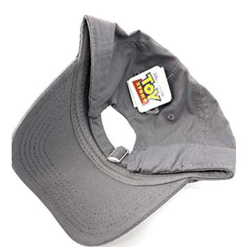 Men's Toy Story Logo Grey Baseball Cap Hat for Fans