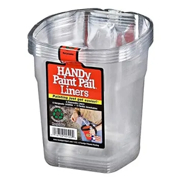 Bercom HANDy 1 Quart Red Paint Pails with Liners - 2 Pack