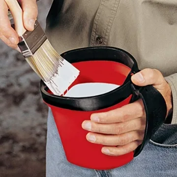 Bercom HANDy 1 Quart Red Paint Pails with Liners - 2 Pack