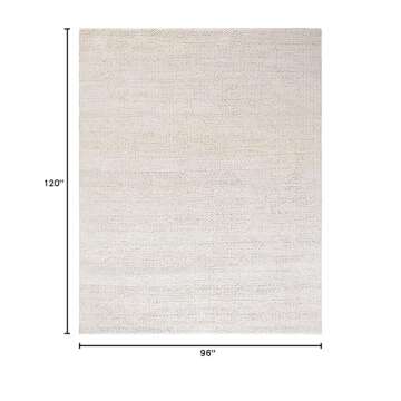 SAFAVIEH Natural Fiber Collection Area Rug - 8' x 10', Bleach, Handmade Braided Woven Jute, Ideal fo...