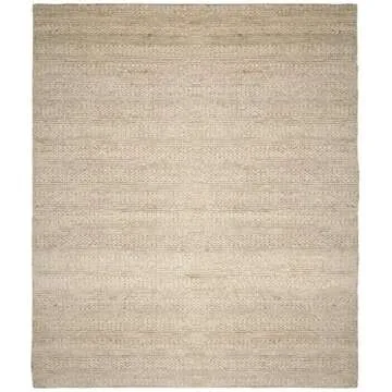 Handmade Natural Fiber Area Rug 8' x 10' for Living Spaces