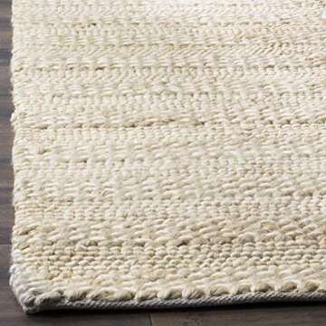 Handmade Natural Fiber Area Rug 8' x 10' for Living Spaces