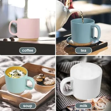 Senwako Large Coffee Mug with 21 oz Capacity