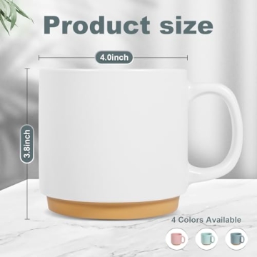 Senwako Large Coffee Mug with 21 oz Capacity